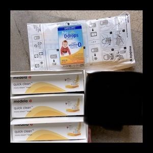 Medela Set: Milk storage bags/steam bags/vitd